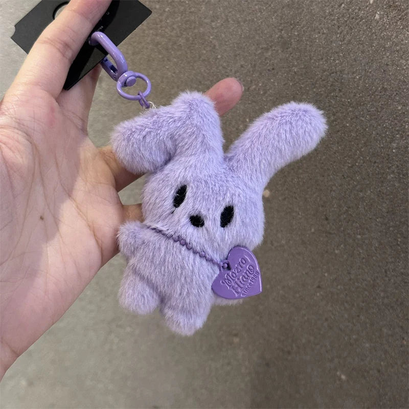Kawaii Cartoon Rabbit Cute Plush Toys Doll Keychain Creative Backpack Pendant Decoration Kids Children Girls Boys Gifts