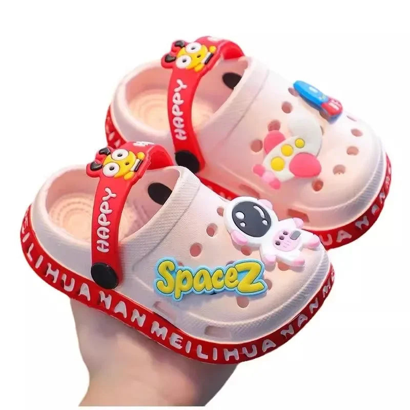 Shoes  Children's  Cartoon Baby Soft-Soled Sandals – Ultra-Light Anti-Slip Infant Closed-Toe Sandals for Boys & Girls Beach