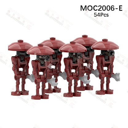 Sci-Fi Movie Series Droid Building Blocks Creative Mini Collector Turret Robot Annihilator Robot Model Bricks Toys For Kids Gift