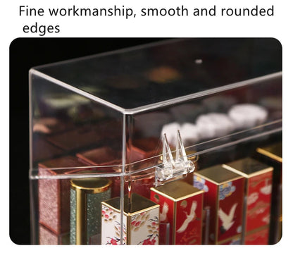 Multifunctio Makeup Lipstick Case Makeup Organizer Storage Box Lipstick Display Stand Holder Cosmetic Jewelry Organizer Box