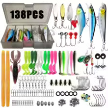 30 pcs Fishing Lures Set Soft Hard Baits Metal Jig Spoon Gear Layered For Bass Pike Crankbait Tackle Accessories