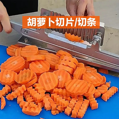 Commercial Vegetable Heavy Duty Professional Potato Slicer Tool Kattex French Fry Cutter Wave Potato Slicer Cutter