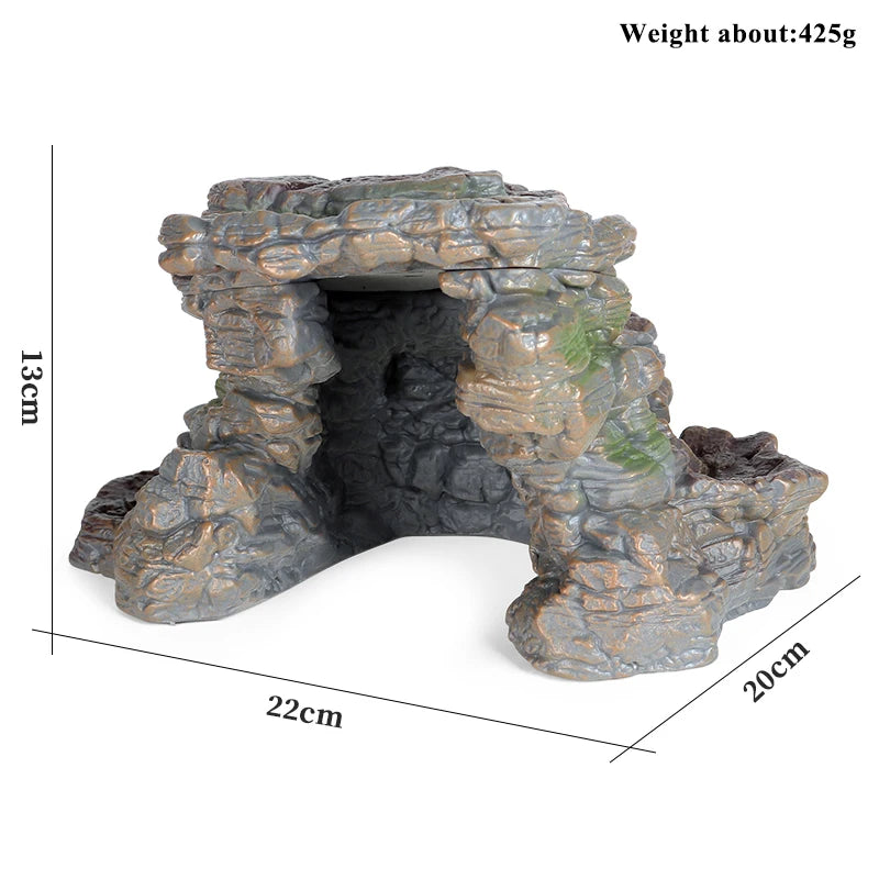 Oenux Simulation Home Decoration Stone Tree Stump Baobab Cacti Farm House Car Fence Accessory Animals Model Education Kids Toys