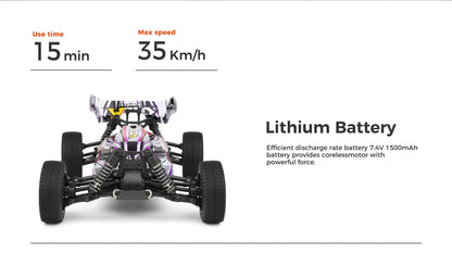 WLtoys 144016 Fast RC Cars 35KM/H OR 75KM/H 1/14 off Road 4WD Drift Toys,2.4G Remote Control Monster Truck for Adults and Kids