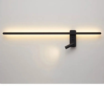 Modern Simple Long LED Wall Lamp Creative Rotatable Spotlights Living Room Bedroom Bedside Lighting Background Wall Home Decor