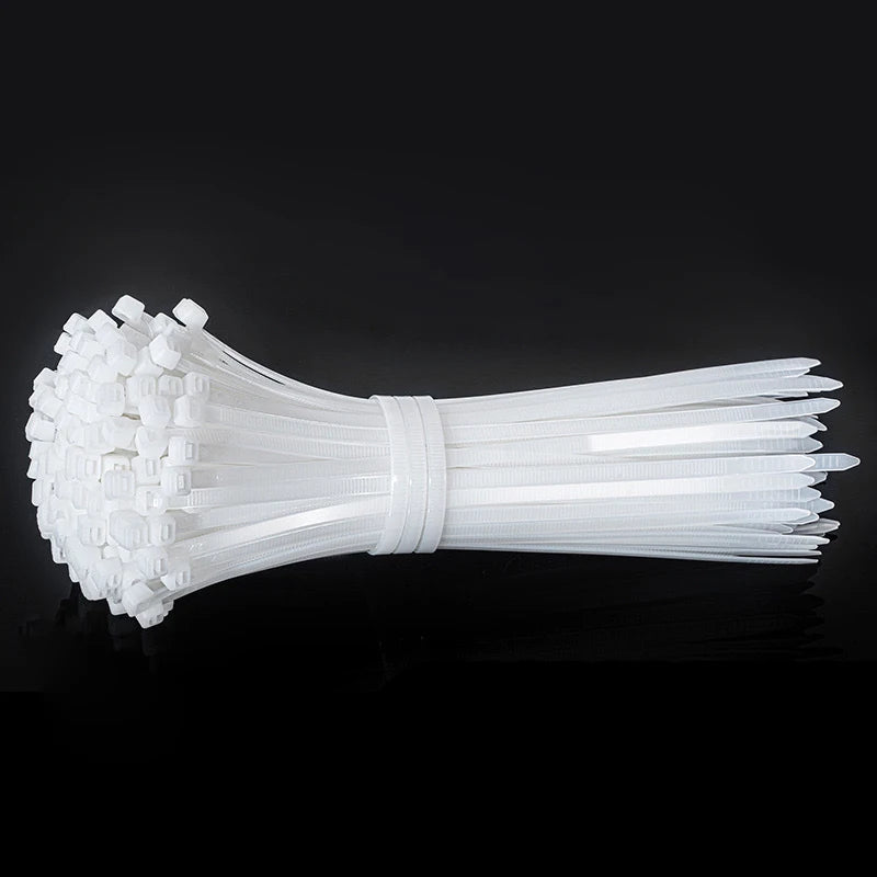 100pcs nylon plastic zip ties, cold resistant drawstring bags Cable Ties small