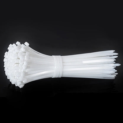 100pcs nylon plastic zip ties, cold resistant drawstring bags Cable Ties small