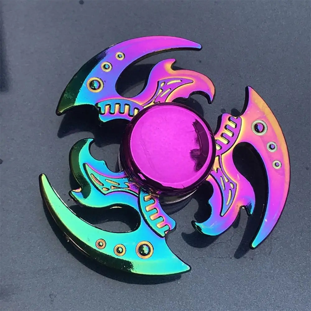 Dragon Wings Hand Spinner High Speed Low Noise Fingertip Gyro Alloy Anti Pressure Metal Rainbow Finger Spinner Children Toys