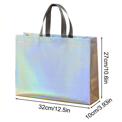 Organizer Silver Reusable Gift Tote Grocery Shopping Bags Apply To Bridesmaids Birthday Party Wedding, Bachelor Party Supplies