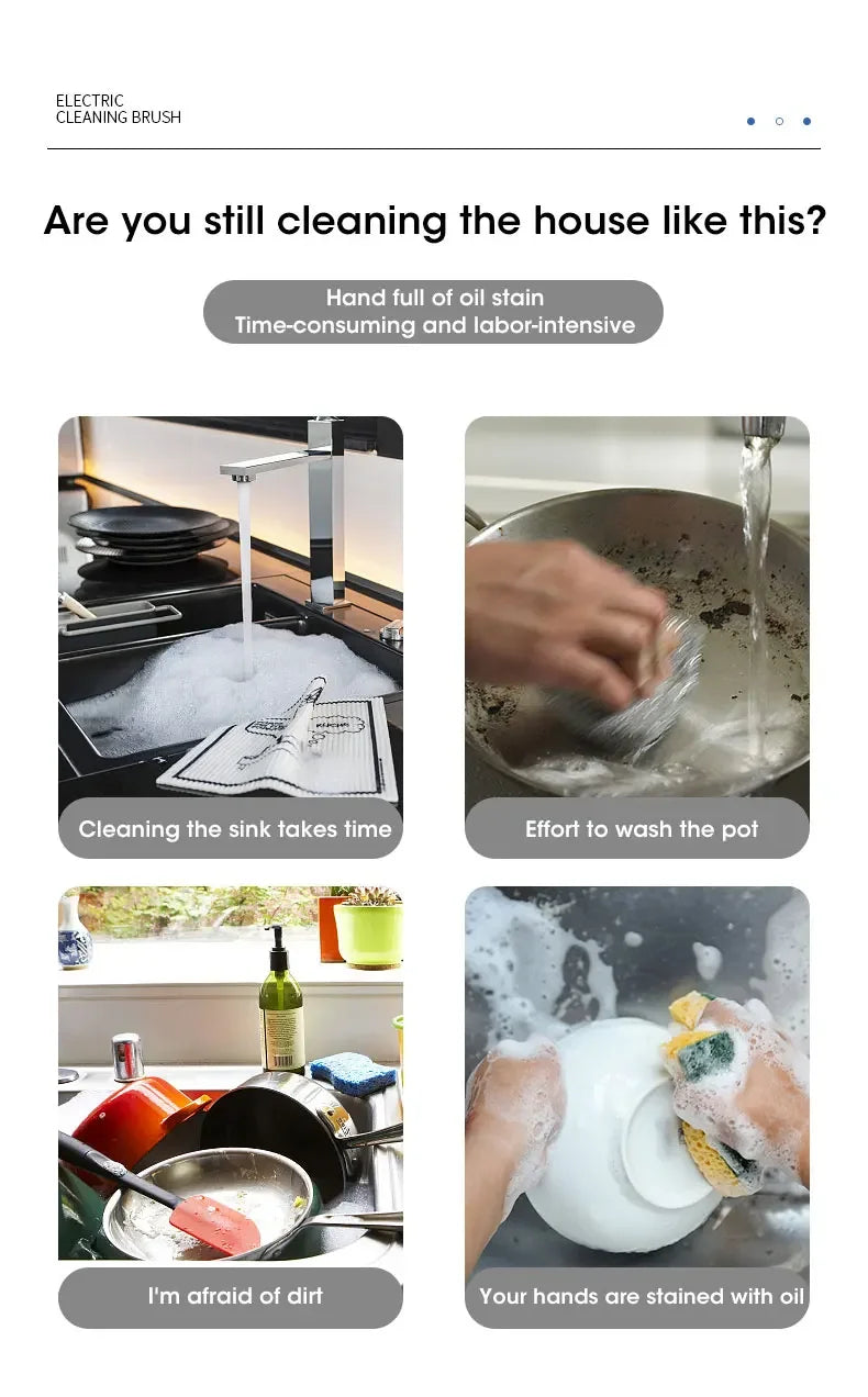 2025 Cordless Electric Spin Scrubber - 5 Brush Heads, IPX7 Waterproof, Rechargeable Bathroom Cleaner for Tile/Shower/Grout