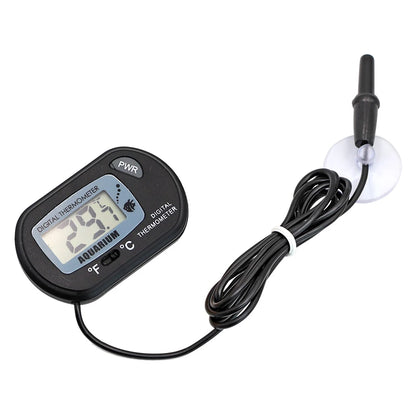 Fish Tank Thermometer LCD Digital Aquarium Temperature Water Meter Aquarium Temp Detector Fish Alarm Pet Supplies Tool Aquatic