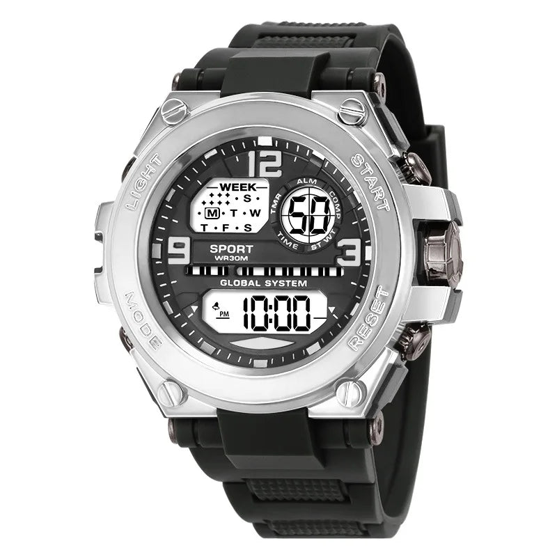 MAYZHISU Sports Electronic Watch for Man Student Teens Outdoor Waterproof Men's Sports Watches LED Digital Clock