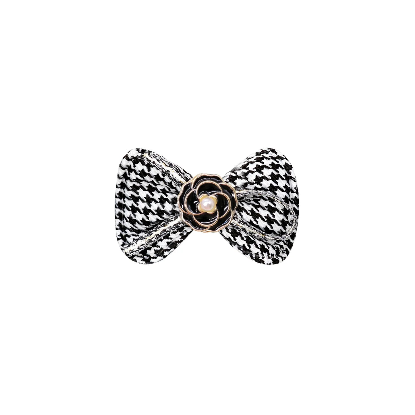 Dog Hair Clips 2PCS Dog Hair Accessories With Alligator Clip Flower Dog Bows Classical Plaid Puppy Bows Pet Supplies For Dogs
