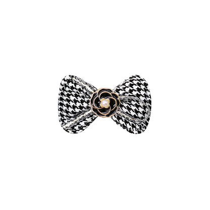 Dog Hair Clips 2PCS Dog Hair Accessories With Alligator Clip Flower Dog Bows Classical Plaid Puppy Bows Pet Supplies For Dogs