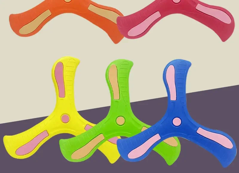 1PC Boomerang Children's Game Pet Toy Parent Child Interactive Toy Educational Outdoor Stress Relieving Toys Spinning Frisbee