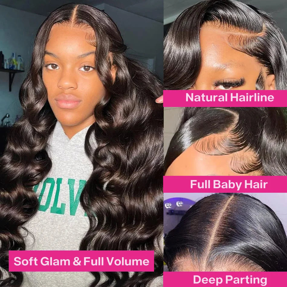 30 40 Inch Body Wave 13x4 13x6 Hd Lace Frontal Wigs For Brazilian Women Human Hair Wigs Lace Front Pre Plucked Human Hair Wig