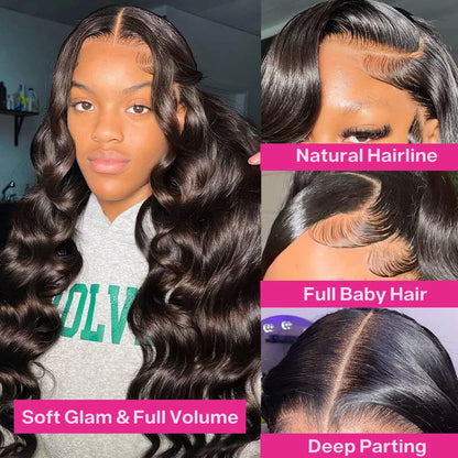 30 40 Inch Body Wave 13x4 13x6 Hd Lace Frontal Wigs For Brazilian Women Human Hair Wigs Lace Front Pre Plucked Human Hair Wig