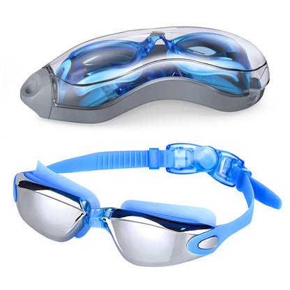 Swimming Goggles Professional Waterproof Swim Eyewear Glasses Anti-fog 100% UV Protection No Leaking For Adult Men Women Youth