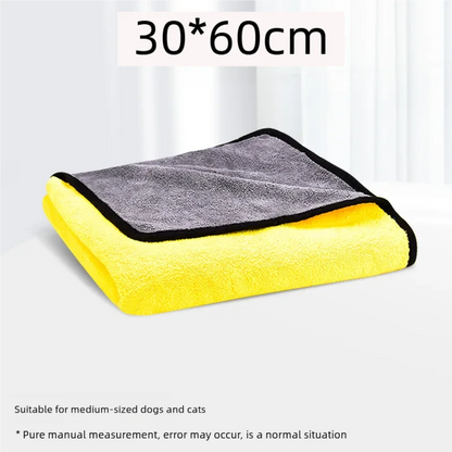 Quick Drying Dog And Cat Towels Soft Fiber Towels Absorbent Bath Towel Pet Bathrobe Convenient Cleaning Towel Pet Supplies