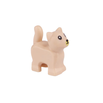 City Animal Zoo Farm Series Building Blocks Street View Panda Brown Bear Cat Pig Long Wool Sheep Cow Cattle Pet Bricks Toys Kids