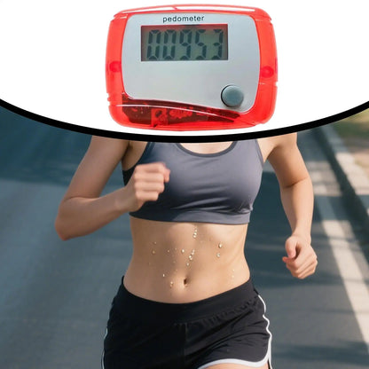 Pedometer for Walking Digital Fitness Sports Walk Meter 3D Step Pedometer for Sports Running Training Hiking Backpacking Travel