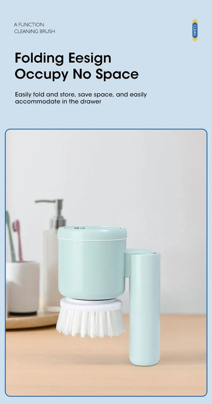 2025 Cordless Electric Spin Scrubber - 5 Brush Heads, IPX7 Waterproof, Rechargeable Bathroom Cleaner for Tile/Shower/Grout