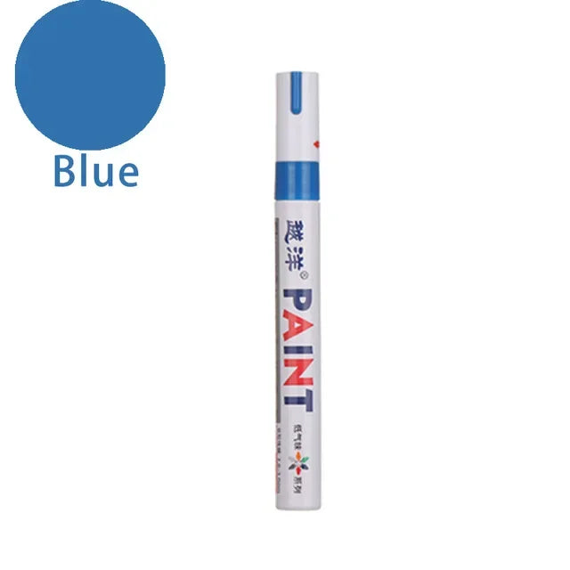 12 Colors White Waterproof Rubber Permanent Paint Marker Pens for Drawing Car Tire Tread Eco-Friendly Tire Painting Highlighter