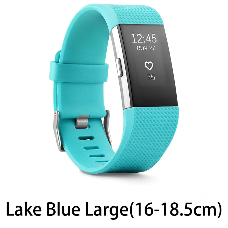 Fitbit Charge 2 smart wristband heart rate monitoring exercise pedometer fitness sleep call notification GPS IOS Android