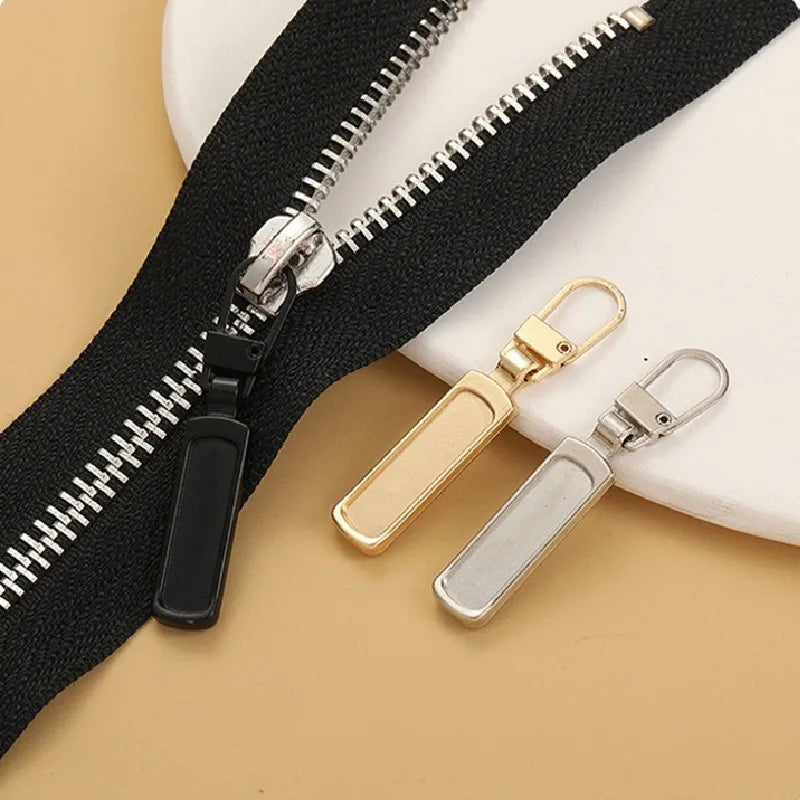 Detachable Zipper Puller Universal Replacement Tab Zippers Head Sliders Repair Kit for Suitcases Bags Clothing DIY Sewing Craft
