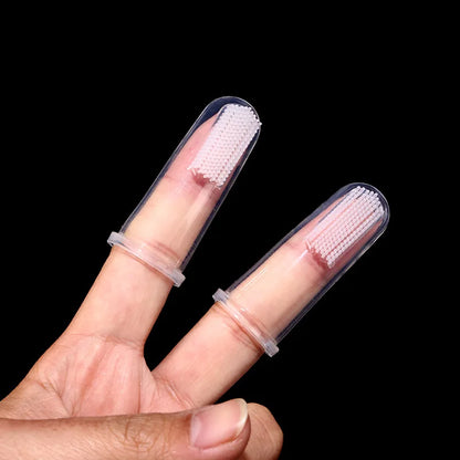 Super Soft Pet Finger Toothbrush Dog Brush Bad Breath Tartar Teeth Care Tool Dog Pet Supplies Cepillo Para Perro