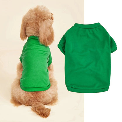 Breathable Dog T-shirt Solid Comfortable Thin Vest For Dogs Cute Summer Pet Clothes Dog Vest Tops Pet Supplies