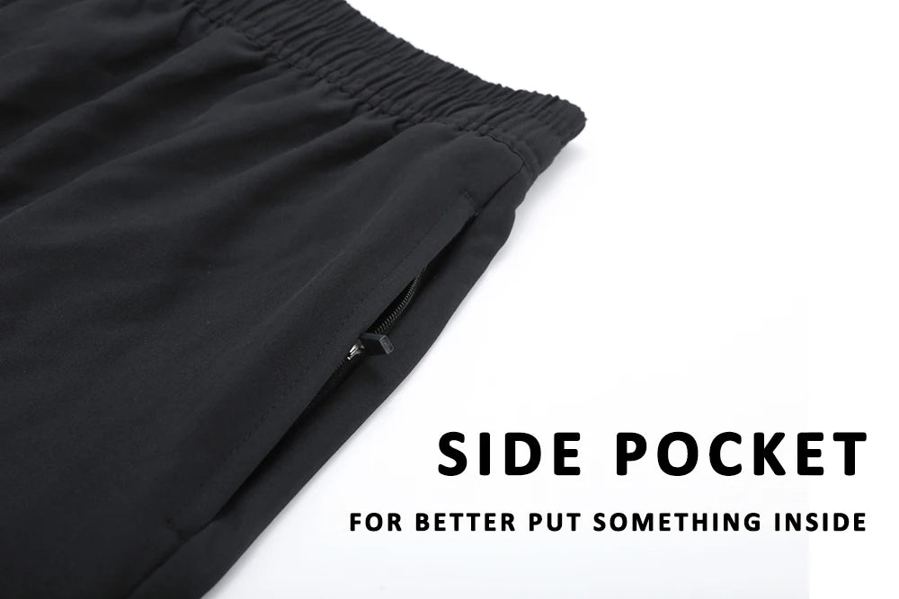 Datifer Brand 2026 Summer Mens Shorts Solid Polyester Gym Traje De Baño Hombre Breathable Mesh Liner Side Pockets Sport Swimwear