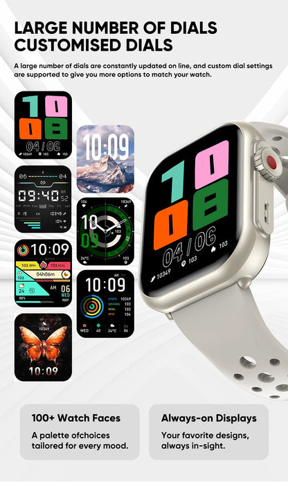 LIGE New 1000mAh Big Battery Smart Watch Full Touch Bluetooth Call Men's Watches 100+ Sports Mode Heart Rate Monitor Smartwatch