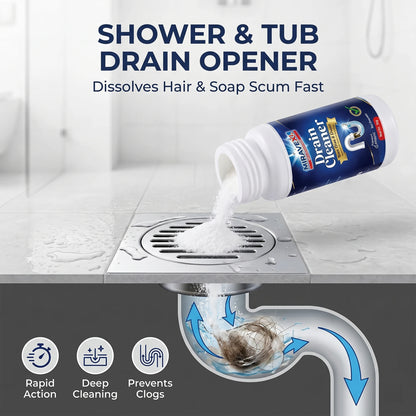 MIRAVEXL Heavy Duty Hair and Grease Clog Remover for Kitchen Tub Toilet Drains Fast Action Safe for Household Plumbing 110g