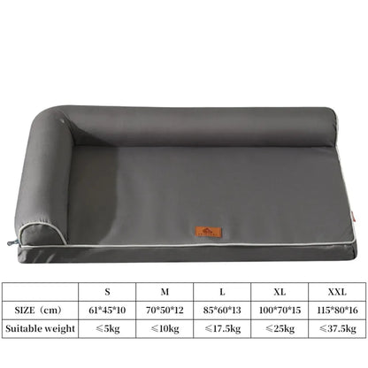 Cat Beds for Large Dogs Washable Removable Waterproof Pillow Cover and Anti-Slip Bottom Basket House Pet Supplies Accessories