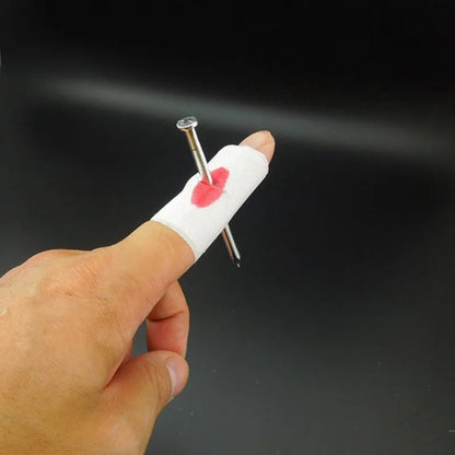 1-5PCS Fake Nail Through Finger Prank Toy Kids Novelty Magic Friend Halloween Scare Trick Joke Toy Practical Fool Jokes Gags