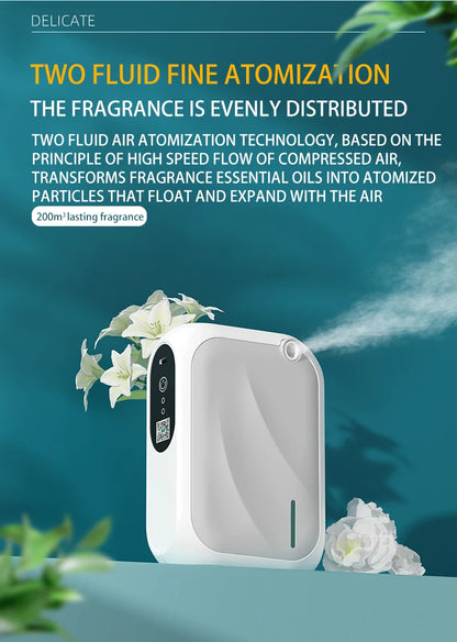 Scent Machine Wall Mounted Professional Aroma Diffuser Bluetooth Smell Distributor Electric Smell for Home Fragrance Diffuser