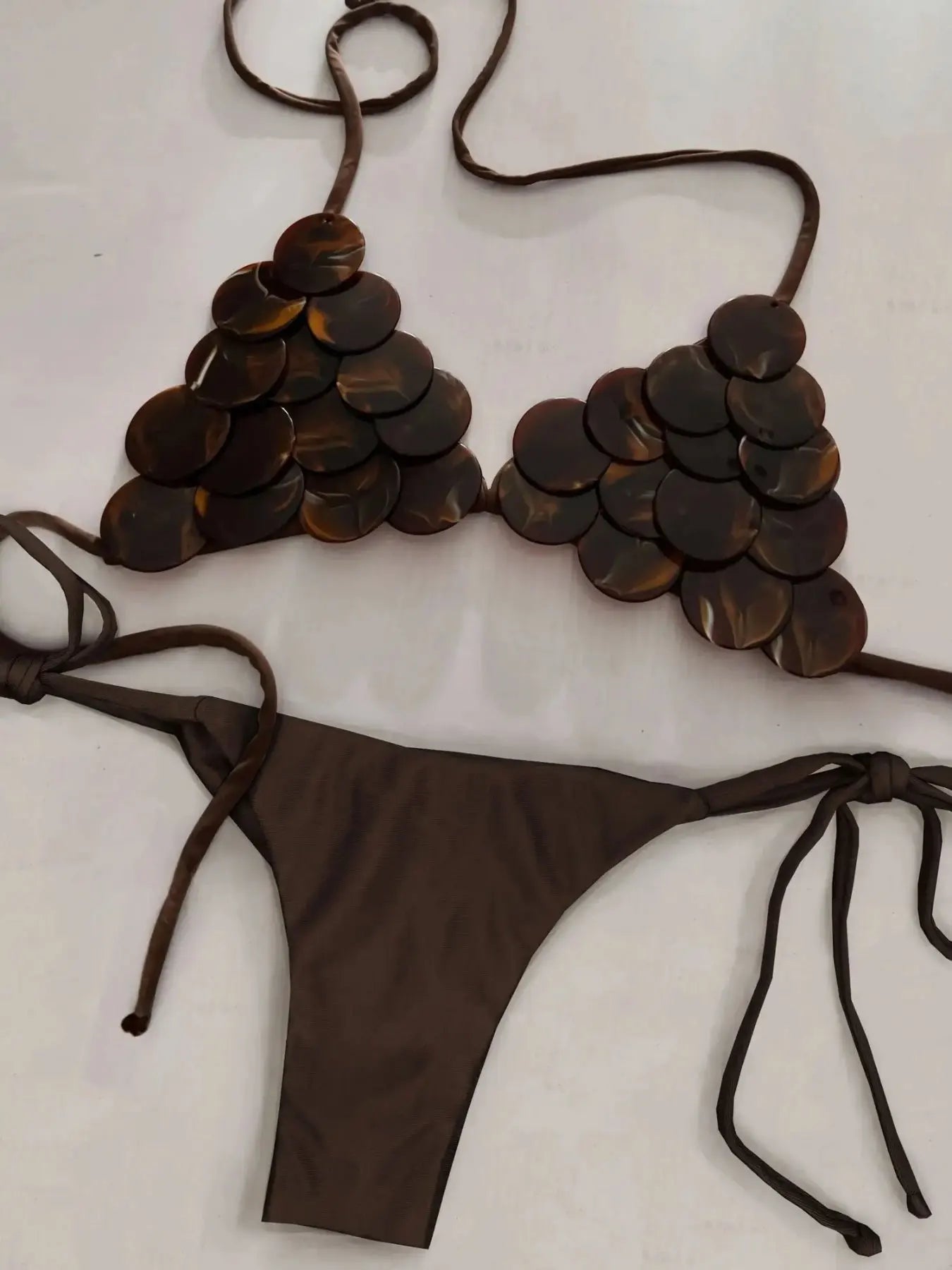 Sexy Bikini Swimsuit with Skirt Bandage Women Brazilian Shell Bikini Bathing Suit A Line Skirt Summer Female