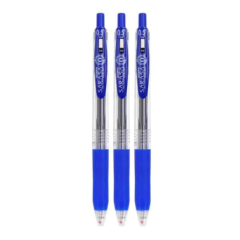 Zebra Sarasa Clip 0.5mm Black Blue Red Retractable Gel Pens Ballpoint for Writing Office Accessory School Supplies Stationery