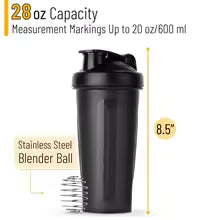 Portable Protein Shaker 600ml Fitness Bottle