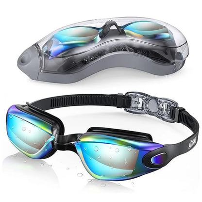 Swimming Goggles Professional Waterproof Swim Eyewear Glasses Anti-fog 100% UV Protection No Leaking For Adult Men Women Youth