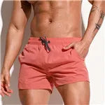 DESMIIT Waterproof Boardshorts Mens Beach Board Swim Shorts Men Swimming Trunks Transparent Surfing Short Bath Suit Sport Wear