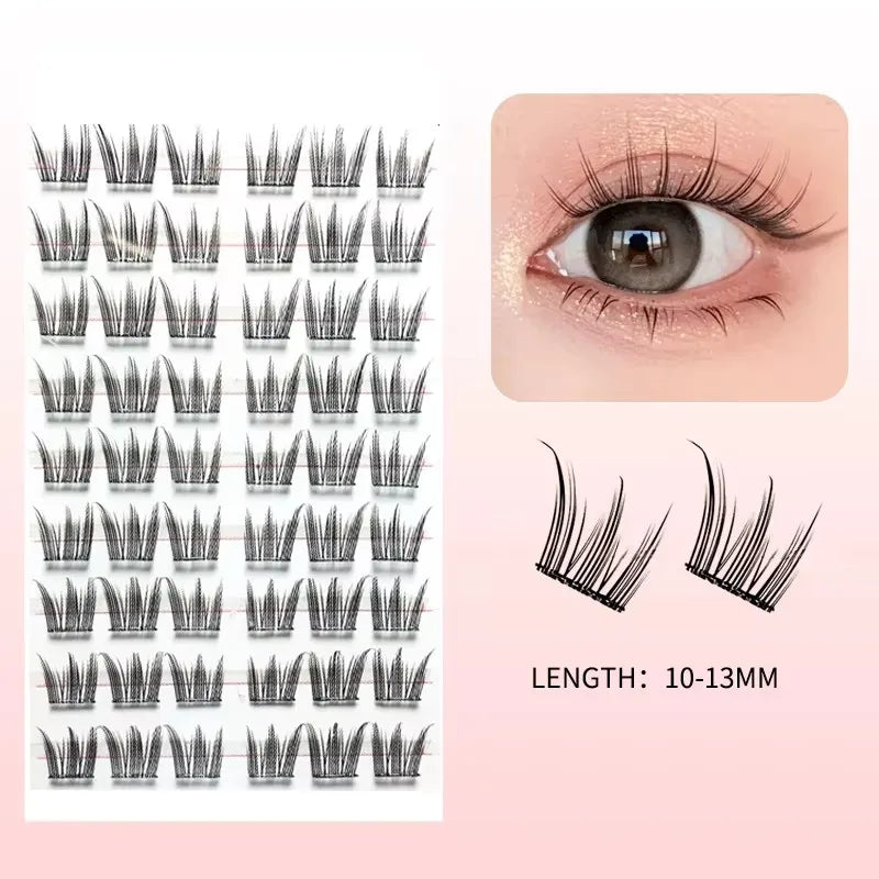 Self Adhesive Eyelashes Cluster Lashes No Glue Individual Lashes Soft Lash Clusters Reusable Self Adhesive Lashes Makeup