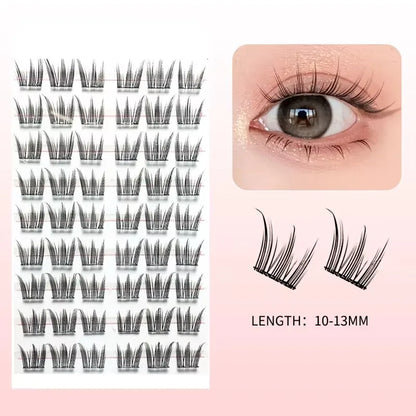 Self Adhesive Eyelashes Cluster Lashes No Glue Individual Lashes Soft Lash Clusters Reusable Self Adhesive Lashes Makeup