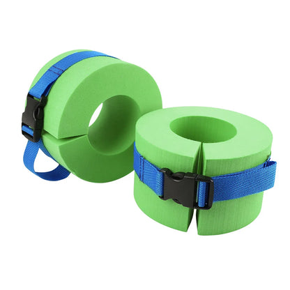 2pcs Swimming Weights Aquatic Cuffs Water Aerobics Float Ring Fitness Exercise Set Workout Ankles Arms Belts Pool Accessories