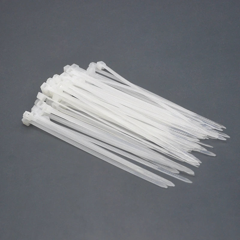 100pcs nylon plastic zip ties, cold resistant drawstring bags Cable Ties small