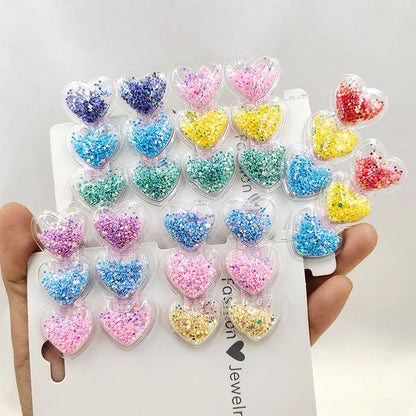 New Dog Hair Clips Love Flowing Sand Hairpins Pets Puppy Hairpins Decor Grooming Accessoires Pet Supplies
