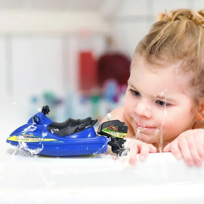 Wind Up Clockwork Float In Water Speed Boat Ship Children Bath Toys Random Color Kids Pool Swimming Bathtub Bath Toys