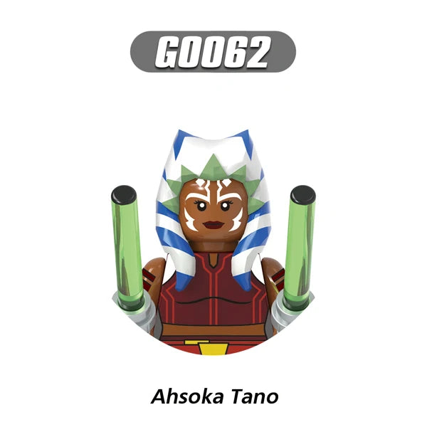 Jedi Temple Guard Building Blocks Count Dooku Mini Mace Windu Figurine Ahsoka Tano Bricks Qui-Gon jinn Figure Kids Toys G0108