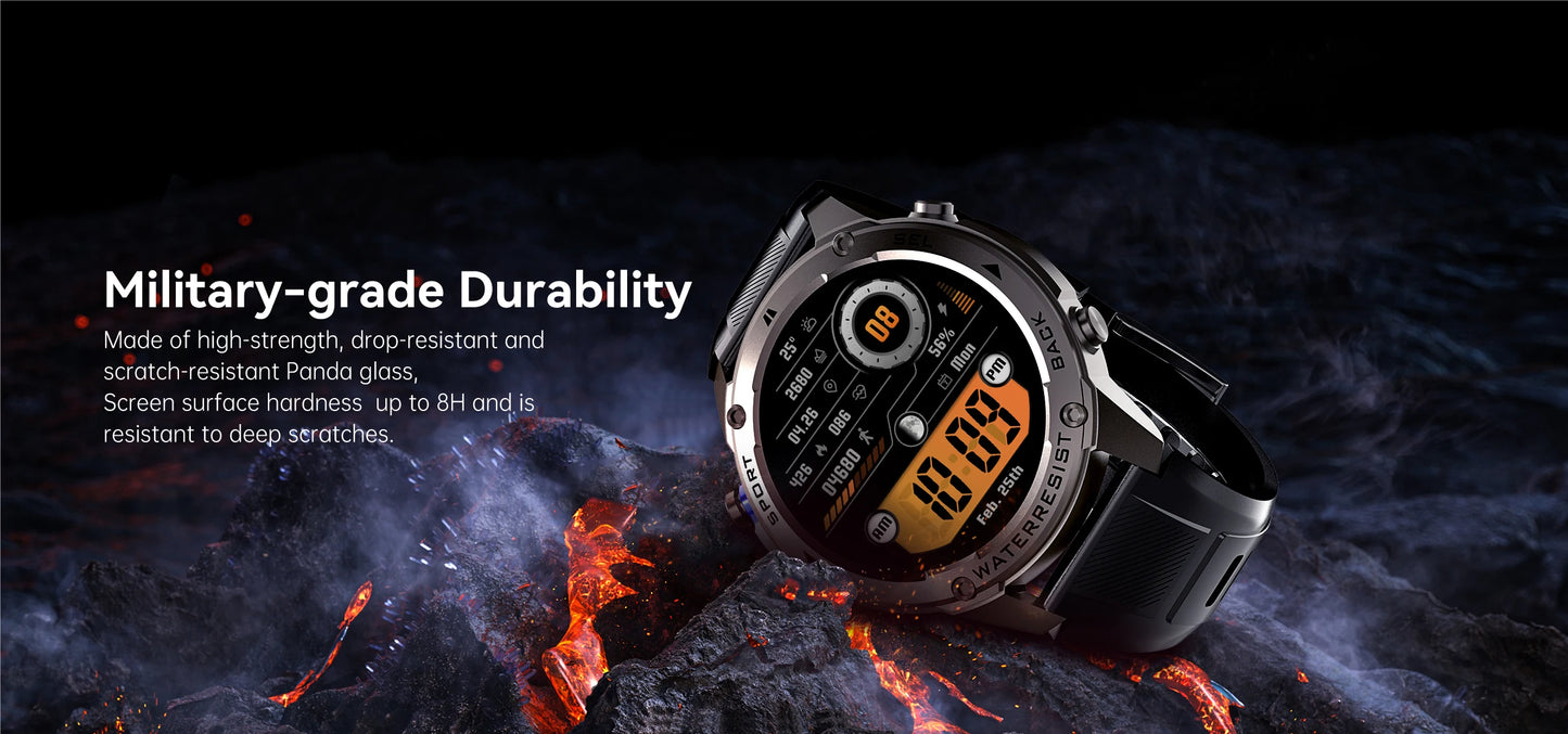 LIGE New GPS Tracker Smart Watch Men 466*466 AMOLED Screen Men Watches 50M Waterproof Outdoor Compass 500mAh Battery Smartwatch